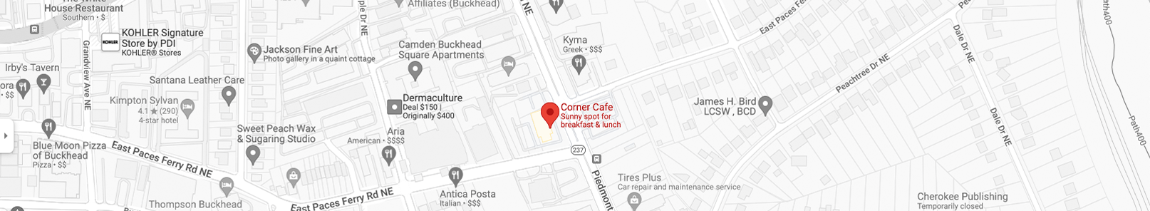 Corner Cafe-Map
